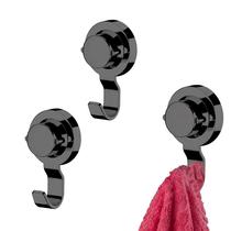 Kit 2 Ganchos Cabide Multiuso c/ Ventosa Vácuo Future ONIX