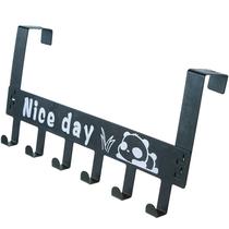 KIT 2 Ganchos de Porta Multiuso 6 Pinos para Roupas e Toalhas para Banheiro e Quarto