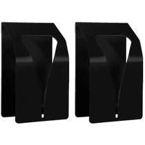 Kit 2 Ganchos Inox Preto 5x8cm Pendurador de Toalha Mini Organize Masutti Copat Kit 2 Ganchos Inox Preto 5x8cm Pendurador de Toalha Mini Organize Masutti Copat