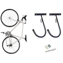 Kit 2 Ganchos Para Pendurar Bicicleta Parede Suporte Bike