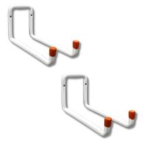 Kit 2 Ganchos Suporte De Aço Multiuso Para Parede para Bike Escada Mangueira - Máximo 20kg - Bestfer