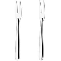 Kit 2 Garfos Trinchante Para Churrasco 24cm Grande de Cortar Carne Cozinha Inox Taumer Kit 2 Garfos Trinchante Para Churrasco 24cm Grande de Cortar Carne Cozinha Inox Taumer