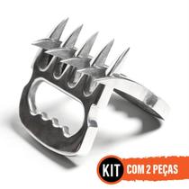 Kit 2 Garra De Urso Para Churrasco Alumínio Polido Premium Kit 2 Garra De Urso Para Churrasco Alumínio Polido Premium