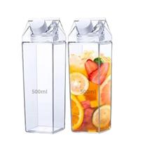 Kit 2 Garrafa Acrilico Transparente Suco Agua Leite Cha 500m