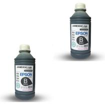 Kit 2 Garrafa De 1L De Tinta Preto Para Recarga Deskjet 673