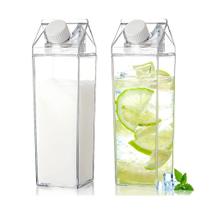 Kit 2 Garrafa Grande Caixa Leite Suco Água Acrílica 1 Litro Kit 2 Garrafa Grande Caixa Leite Suco Água Acrílica 1 Litro