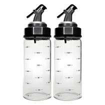 Kit 2 Garrafa para Azeite e Vinagre com Bico Dosador Galheteiro Vidro 320ml Em Casa Tem Kit 2 Garrafa para Azeite e Vinagre com Bico Dosador Galheteiro Vidro 320ml Em Casa Tem