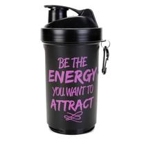 Kit 2 Garrafa Shake 600ml Gabriela Pugliesi Preto