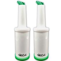 Kit 2 Garrafa Storen Pour 1l Verde Weck Armazenar e Servir Bartenders Caldas