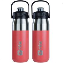 Kit 2 Garrafa Térmica 750ml Ntk Tampa Inteligente Bebida Fria 24hs