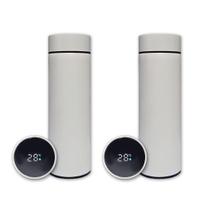 Kit 2 Garrafa Térmica Aço Inox Termômetro Digital Led 500Ml Kit 2 Garrafa Térmica Aço Inox Termômetro Digital Led 500Ml