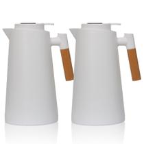 Kit 2 Garrafa Térmica Café Display Digital Isolada A Vácuo