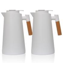 Kit 2 Garrafa Térmica Café Display Digital Isolada A Vácuo