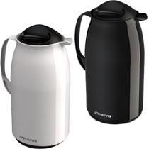 Kit 2 Garrafa Térmica De Mesa Veneza Café Com Leite 1L