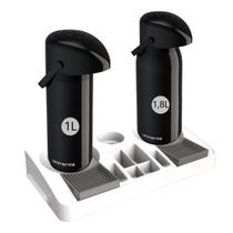 Kit 2 Garrafa Térmica Verona 1,0L e 1,8L+ 1 Bandeja Organizadora Servire 2 Kit 2 Garrafa Térmica Verona 1,0L e 1,8L+ 1 Bandeja Organizadora Servire 2