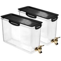 Kit 2 Garrafão de Água p/ Geladeira Reservatório de 6 Litros Kit 2 Garrafão de Água p/ Geladeira Reservatório de 6 Litros