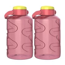 Kit 2 Garrafas De Água 2lts Squeeze Com Alça Suporte Celular Kit 2 Garrafas De Água 2lts Squeeze Com Alça Suporte Celular