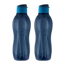 Kit 2 Garrafas de Água Tupperware Eco Tupper Azul 1L Kit 2 Garrafas de Água Tupperware Eco Tupper Azul 1L