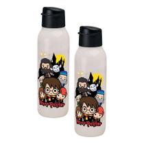 Kit 2 Garrafas de Água Tupperware Eco Tupper Redonda Plus Harry Potter Colorida 750ml Kit 2 Garrafas de Água Tupperware Eco Tupper Redonda Plus Harry Potter Colorida 750ml