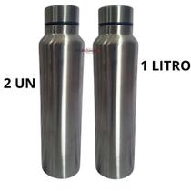 Kit 2 Garrafas de Inox 1L Para Academia, Esportes e Uso Profissional Kit 2 Garrafas de Inox 1L Para Academia, Esportes e Uso Profissional