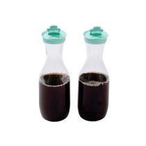 Kit 2 garrafas de plástico com tampa 1,5L azul - Mozcada Kit 2 garrafas de plástico com tampa 1,5L azul - Mozcada