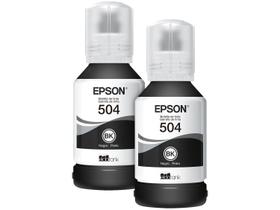 Kit 2 Garrafas de Tinta Epson T504 Original - Preto