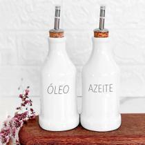 Kit 2 Garrafas Galheteiro 100 ml Óleo E Azeite