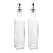 Kit 2 Garrafas para Azeite de Vidro com Tampa Lyor 510ml Kit 2 Garrafas para Azeite de Vidro com Tampa Lyor 510ml