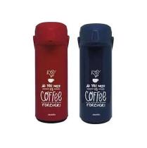 Kit 2 Garrafas Térmicas 3819 Massima Coffee Forever 1l Azul / Vermelha Aladdin