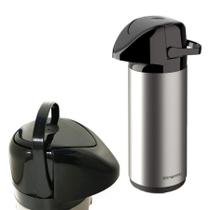 Kit 2 Garrafas Térmicas Unitermi Verona Inox 1L Café, Chá e Água Quente e Frio Kit 2 Garrafas Térmicas Unitermi Verona Inox 1L Café, Chá e Água Quente e Frio