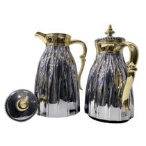 Kit 2 Garrafas Términas 1 Litro e 700 ML Marselha Quente Frio Prata/Dourada G95 - Gran Belo