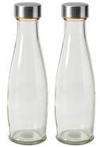 Kit 2 Garrafas Vidro Tuut 1L Design Moderno, Vedação Total