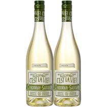 Kit 2 Garrafas Vinho Branco Albert Bichot C'est La Vie 750ml