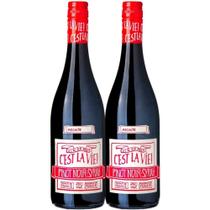 Kit 2 Garrafas Vinho Tinto Albert Bichot C'est La Vie 750ml