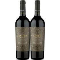Kit 2 Garrafas Vinho Tinto Anubis Reserva Malbec 750ml