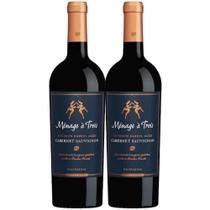 Kit 2 Garrafas Vinho Tinto California Trinchero Family Estates Menage a Trois 750ML