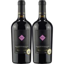 Kit 2 Garrafas Vinho Tinto Zolla Primitivo Di Manduria 750ml