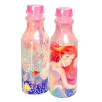 Kit 2 Garrafinhas com tampa e Cordinha da Pequena Sereia 500ml Kit 2 Garrafinhas com tampa e Cordinha da Pequena Sereia 500ml