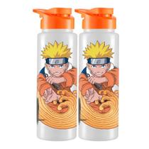 Kit 2 Garrafinhas De Agua Squeeze infantil 750ml Esporte Escritório Escola Personalizado Diversos -