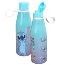 Kit 2 Garrafinhas de Hidratação Stitch 530ml Tampa Abre Fácil Disney Original