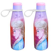 Kit 2 Garrafinhas Hidratação Anna e Elsa Frozen 530ml Tampa Abre Fácil Original