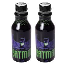 Kit 2 Garrafinhas Infantil Super-herói Batman Tampa de Rosca 500ml Plasútil Kit 2 Garrafinhas Infantil Super-herói Batman Tampa de Rosca 500ml Plasútil