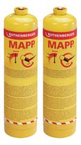 Kit 2 Gás Mapp Pro 360 Cilindro 400g R35539 Rothenberger