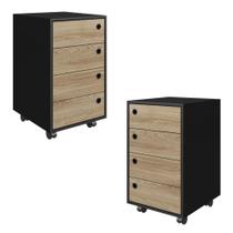 Kit 2 Gaveteiros Multiuso 36 cm P1072 PP Milani Store