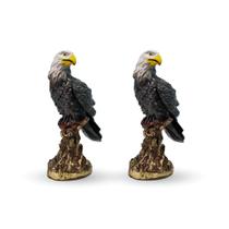 Kit 2 Gaviãozinho No Tronco Peq 22 Cm Espanta Pombo Em Gesso - VÁRIAS VARIEDADES Kit 2 Gaviãozinho No Tronco Peq 22 Cm Espanta Pombo Em Gesso - VÁRIAS VARIEDADES