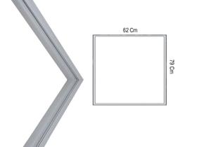 Kit 2 Gaxeta Borracha Freezer Electrolux H222 79x62
