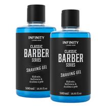 Kit 2 Gel barbear Shaving Gel Infinity Looks Menthol 500ml Kit 2 Gel barbear Shaving Gel Infinity Looks Menthol 500ml