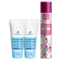 Kit 2 Gel Clareador para Virilha e Axilas + 1 Desodorante Íntimo Imagine (rosa)