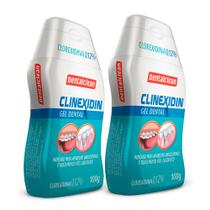 Kit 2 Gel Dental Digluconato de Clorexidina 0,12% Degermante Creme Clinexidin 100g Dentalclean