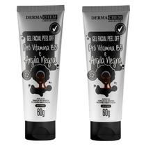 Kit 2 Gel Facial Peel Off Vitamin Argila Negra Dermachem 60g Kit 2 Gel Facial Peel Off Vitamin Argila Negra Dermachem 60g